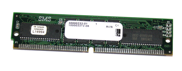 8 MB FPM-RAM 72-pin 2Mx36 Parity PS/2 Simm  60 ns  Southland SMS 30000233-01