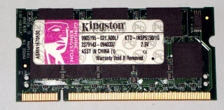 1 GB DDR-RAM PC-2700S 200-pin SO-DIMM Laptop-Memory Kingston KTD-INSP5150/1G