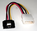 S-ATA Molex Adapter-Kabel 4pin Molex-Stecker zu...