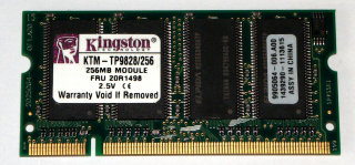 256 MB DDR-RAM PC-2700S Laptop-Memory Kingston KTM-TP9828/256  f. IBM ThinkPad