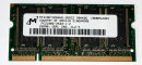 256 MB DDR RAM PC-2100S Laptop-Memory 266 MHz Micron...