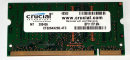256 MB DDR RAM PC-2100S Laptop-Memory 266 MHz Micron MT4VDDT3264HG-265C2