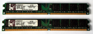 4 GB DDR2-RAM (2x2GB) 240-pin PC2-6400U non-ECC  Kingston KVR800D2N6K2/4G 99..5429
