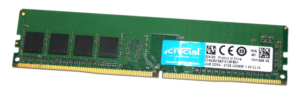 4 GB DDR4-RAM 288-pin DIMM PC4-17000  PC4-2133P CL15  Crucial C4G4DFS8213.C8FBD1