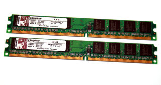 1 GB DDR2-RAM (2 x 512 MB) PC2-3200U non-ECC  Kingston KVR400D2N3K2/1G