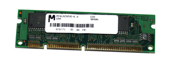 8 MB Printer-Memory 100-pin DIMM 3.3V EDO-RAM   Micron MT4LD232UG-6X