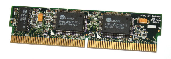 256 kB L2 Sync Cache COAST Modul Ver 1.4 (UMC 66MHz 3.3V) IBM FRU 07H1150  for IBM PC 300 + IBM PC 700