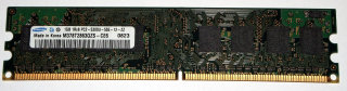 1 GB DDR2-RAM 240-pin 1Rx8 PC2-5300U non-ECC 667 MHz Samsung M378T2863QZS-CE6