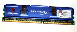 1 GB DDR-RAM 184-pin HyperX  PC-3200 nonECC 400 MHz Kingston KHX3200A/1G   9905193