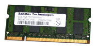 2 GB DDR2-RAM 200-pin SO-DIMM 2Rx8 PC2-5300S CL5  SanMax...