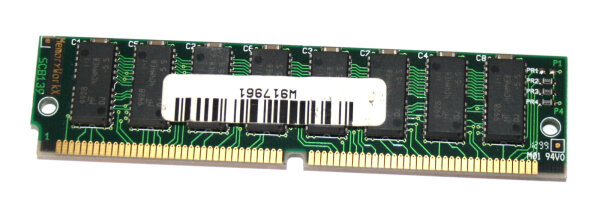 32 MB EDO-RAM 72-pin 8Mx32 non-Parity PS/2 Simm 50 ns  Chips:16x Micron MT4C4M4E8DJ-5S