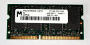 64 MB SO-DIMM 144-pn Laptop-Memory PC-100 CL2  Micron...