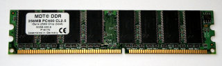 256 MB DDR-RAM 184-pin PC-3200U non-ECC  MDT M256-400-8