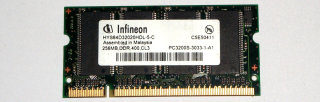 256 MB DDR RAM 200-pin SO-DIMM PC-3200S   Infineon HYS64D32020HDL-5-C