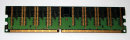 512 MB DDR-RAM PC-2700U nonECC 184-pin 333 MHz Kingston...