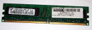 512 MB DDR2-RAM 1Rx8 PC2-4200U non-ECC Samsung...