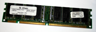 128 MB SD-RAM 168-pin PC-133U non-ECC CL3  Infineon HYS64V16220GU-7.5-C
