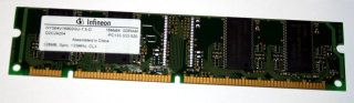 128 MB SD-RAM 168-pin PC-133U non-ECC CL3  Infineon HYS64V16902GU-7.5-D