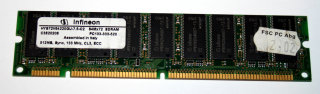 512 MB SD-RAM 168-pin PC-133 ECC-Memory  CL3  Infineon HYS72V64220GU-7.5-C2