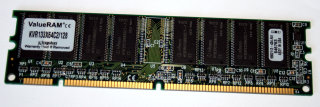 128 MB SD-RAM PC-133U non-ECC  CL2  Kingston KVR133X64C2/128  9902112