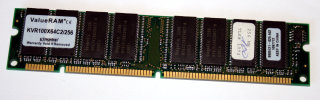 256 MB SD-RAM 168-pin PC-100U non-ECC  CL2   Kingston KVR100X64C2/256   9905121   double-sided