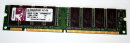 128 MB SD-RAM 168-pin PC-100U non-ECC  CL2   Kingston KVR100X64C2/128   9905220   single-sided