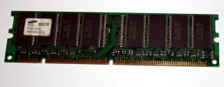 128 MB SD-RAM 168-pin PC-100U non-ECC  3,3V   Samsung KMM366S1623CT-GL