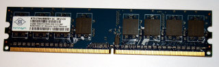 512 MB DDR2-RAM 240-pin 1Rx8 PC2-5300U  non-ECC  Nanya NT512T64U88B0BY-3C