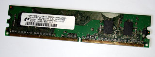512 MB DDR2-RAM 240-pin 1Rx16 PC2-4200U non-ECC Micron MT4HTF6464AY-53EE1