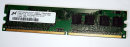 512 MB DDR2-RAM 240-pin  1Rx8 PC2-4200U non-ECC Micron...