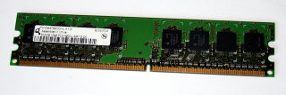 512 MB DDR2-RAM 240-pin 1Rx8 PC2-4200U non-ECC  Qimonda HYS64T64000HU-3.7-B