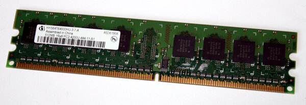 512 MB DDR2-RAM 240-pin 1Rx8 PC2-4200U non-ECC  Infineon HYS64T64000HU-3.7-A