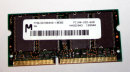64 MB SO-DIMM 144-pin PC-100 CL2  Laptop-Memory  Micron MT8LSDT864HG-10EB5