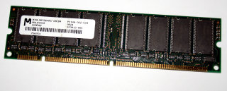 64 MB SD-RAM 168-pin PC-100U non-ECC 100 MHz  CL3 Micron MT8LSDT864AG-10CB4