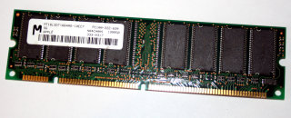 128 MB SD-RAM 168-pin PC-100 non-ECC CL2 Micron MT16LSDT1664AG-10EC7