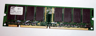128 MB SD-RAM PC-133U non-ECC  CL3  Samsung M366S1723DTS-C7C