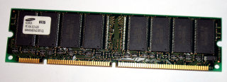 128 MB SD-RAM 168-pin PC-100U non-ECC  3,3V  CL3  Samsung KMM366S1623DT-GL