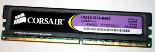 1 GB DDR2-RAM PC2-6400U non-ECC CL5  Corsair CM2X1024-6400 XMS6405v5.2 XMS2