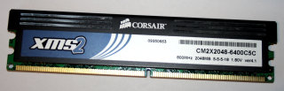 2 GB DDR2-RAM  PC2-6400U non-ECC CL5 1.8V Corsair CM2X2048-6400C5C ver4.1 XMS2