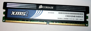 2 GB DDR2-RAM  PC2-6400U non-ECC CL5 1.8V Corsair CM2X2048-6400C5 ver4.1 XMS2