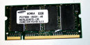 256 MB DDR - RAM PC-2700S DDR-333 Laptop-Memory Samsung...