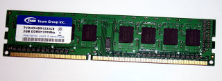 2 GB DDR3-RAM 240-pin PC3-10600U CL9 non-ECC  Team TVD32048M1333C9