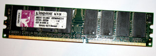 512 MB DDR-RAM 184-pin PC-2100U non-ECC  CL2  Kingston KVR266X64C2/512   9905216