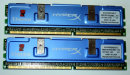 512 MB DDR-RAM (2 x 256 MB) 184-pin PC-3200U non-ECC HyperX Memory  Kingston KHX3200K2/512