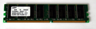 512 MB DDR-RAM 184-pin PC-3200U non-ECC Samsung M368L6423FTN-CCC