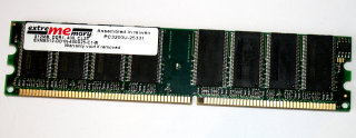 512 MB DDR-RAM 184-pin PC-3200U non-ECC  extrememory EXME512-DD1N-400D25-C1-B