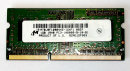 1 GB DDR3-RAM 1Rx8 SO-DIMM PC3-10600S  Micron MT8JSF12864HZ-1G4F1