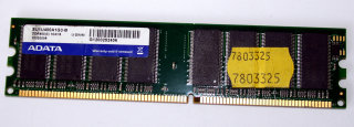 1 GB DDR-RAM 184-pin PC-3200U non-ECC  ADATA SU1U400A1G3-B