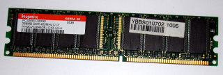 256 MB DDR-RAM 184-pin PC-3200U non-ECC Hynix HYMD232646D8J-D43 AA-A