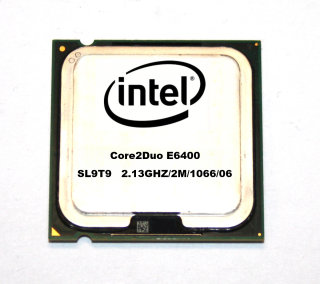 Intel CPU Core2Duo E6400 SL9T9  Dual-Core 2x2.13 GHz, 1066 MHz FSB, 2MB Cache, Processor Sockel 775